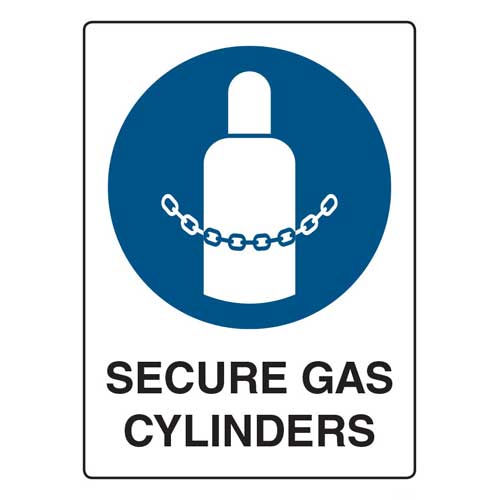 Secure Gas Cylinders Signs
