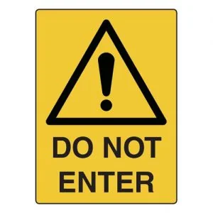 safety hazard signs