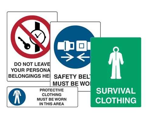 safety hazard signs