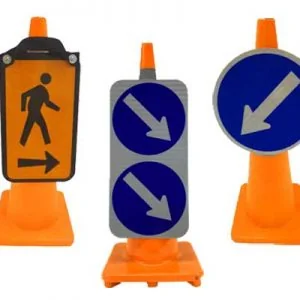 Cone Mounted Road Signs