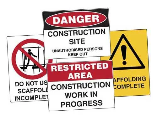 road construction signs