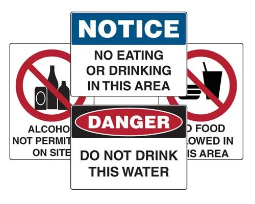 safety hazard signs