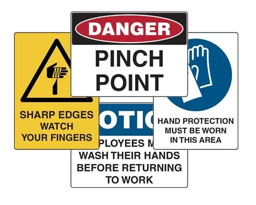safety hazard signs