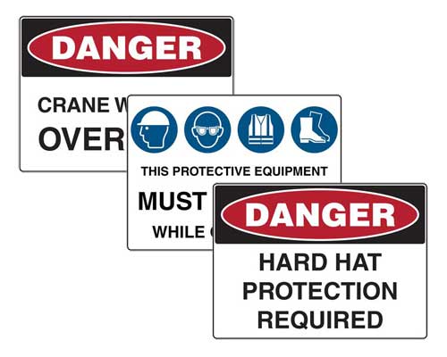 safety hazard signs