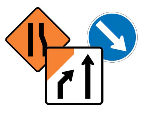 road construction signs