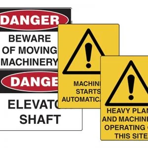 Machine Operations Signs