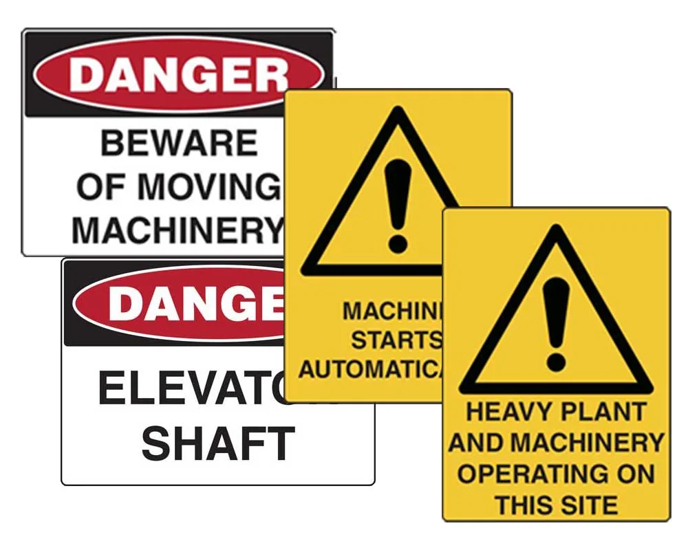 safety hazard signs