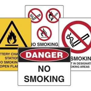 No Smoking Signs