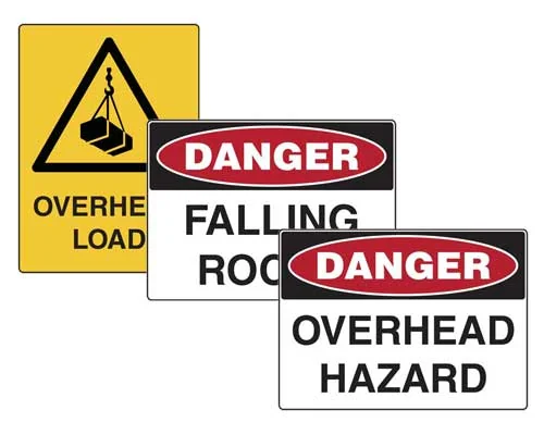 safety hazard signs