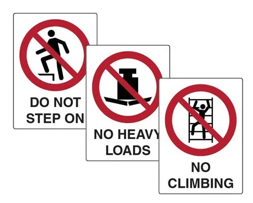 safety hazard signs