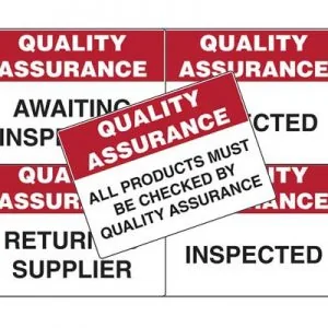 Quality Assurance Signs