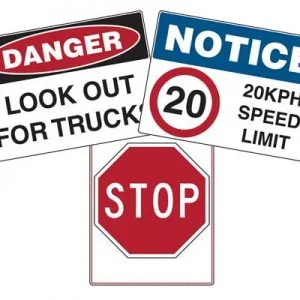 Vehicle Safety Signs