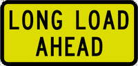 long load ahead sign